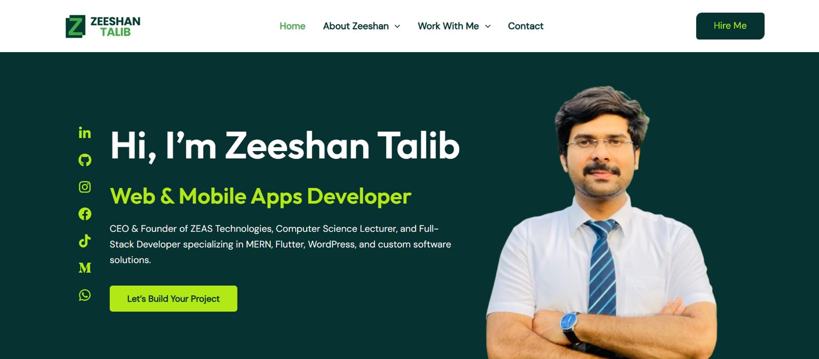 Home - Zeeshan Talib | Full Stack Developer